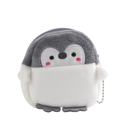 Cute Cartoon Penguin Plush Coin Purse Pendant