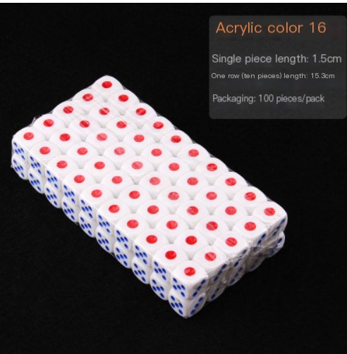 Red and Blue Dot Dice