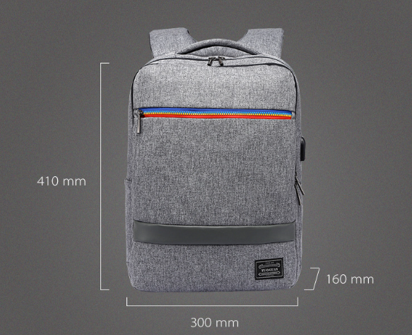 Charging Backpack Gray