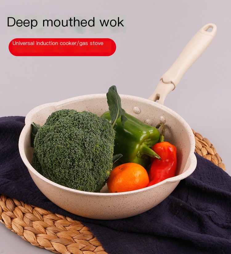 Volcanic rock non-stick frying pan