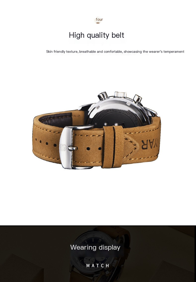 Benyar Men's Watch - Close-up View