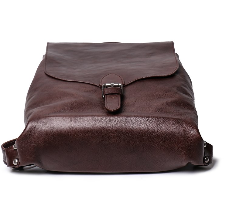 Stylish Brown Leather Backpack