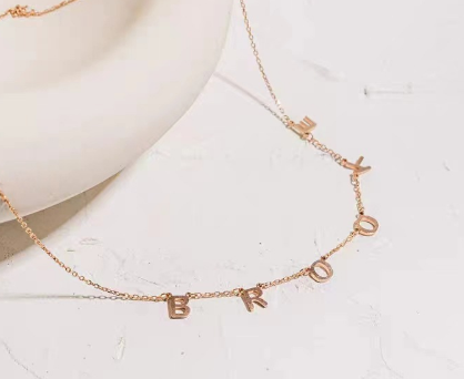 Personalized Necklace - Rose Gold