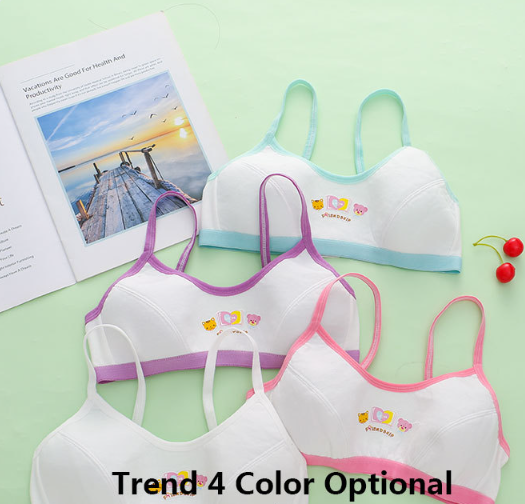 Girls Cartoon Animals Graphic Bra 4