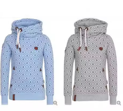 Light Blue Fleece Sweater Coat