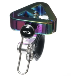 N+1 B733 High-Quality Pure Copper Bicycle Bell with Triangular Shape and Easy Installation Base (CNC Base). image