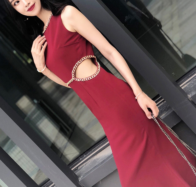 Wine Red Dress 5