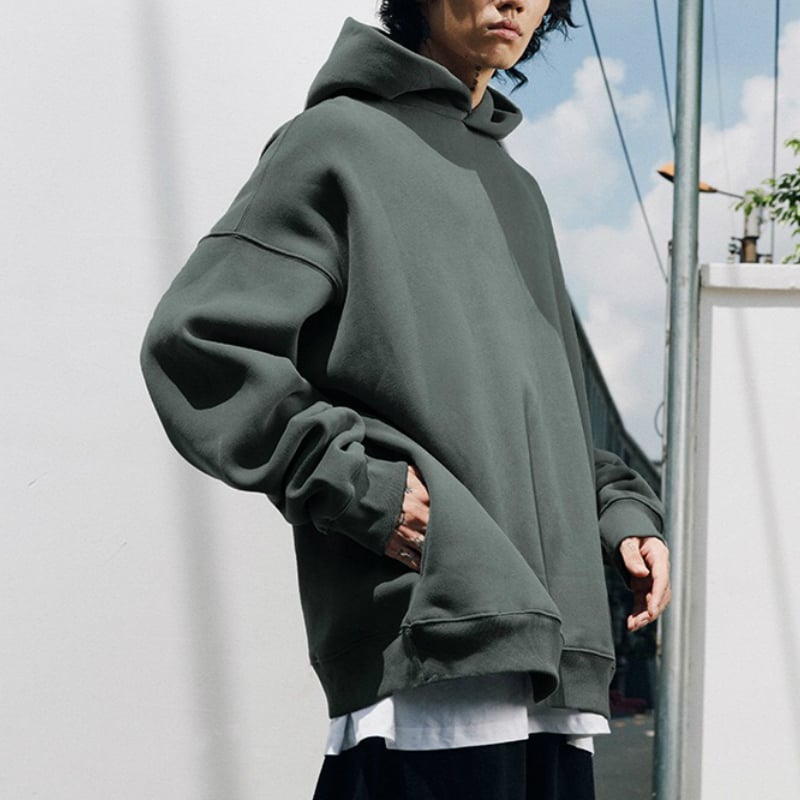 Hoodie Autumn Hip Hop Washed Pullover Streetewear image