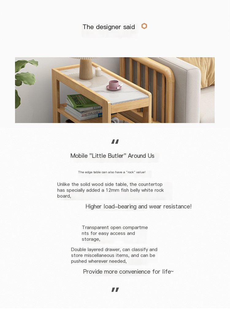 طاولة جانبية بلمسة نهائية من خشب الجوز