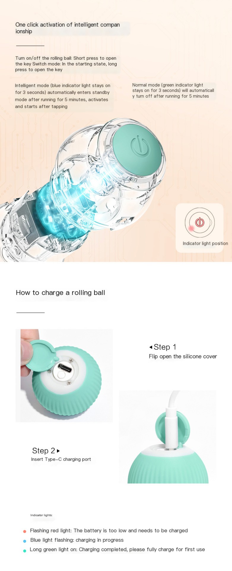 Electric Cat Toy Ball