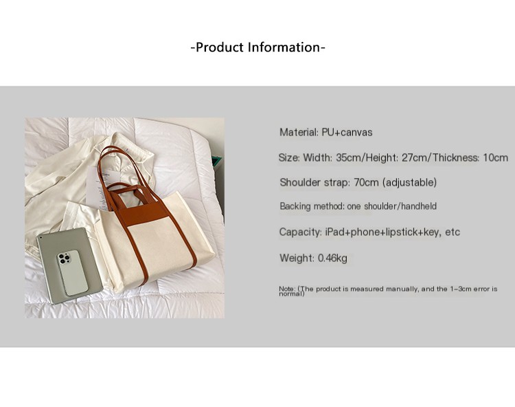 Canvas Shoulder Bag