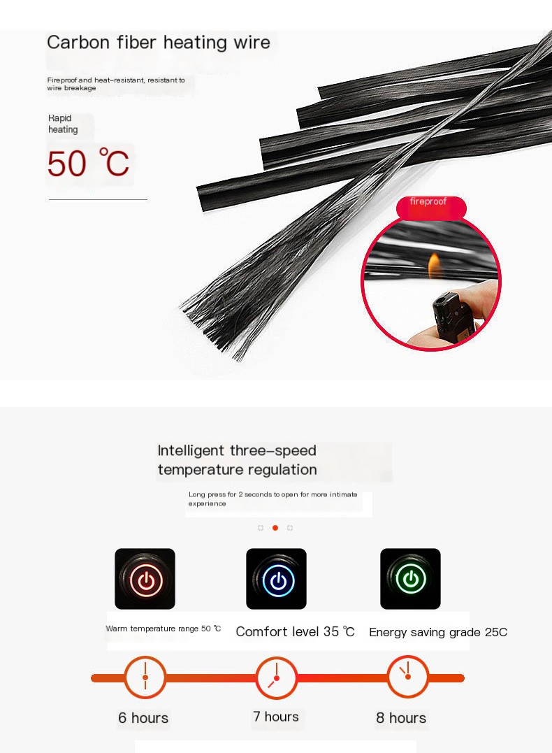 Smart Electric Pants USB Heating Pants Heating Cold-resistant Warm Pants Charging Cotton Pants Fleece-lined Men's and Women's Winter Mountaineering