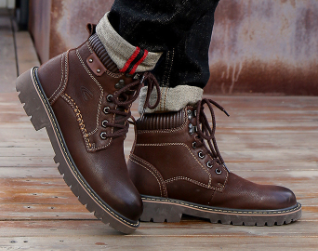 Men's Casual Martin Boots - Side View