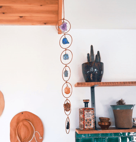 Raw Crystal 7 Gemstone Wall Decor Image 1