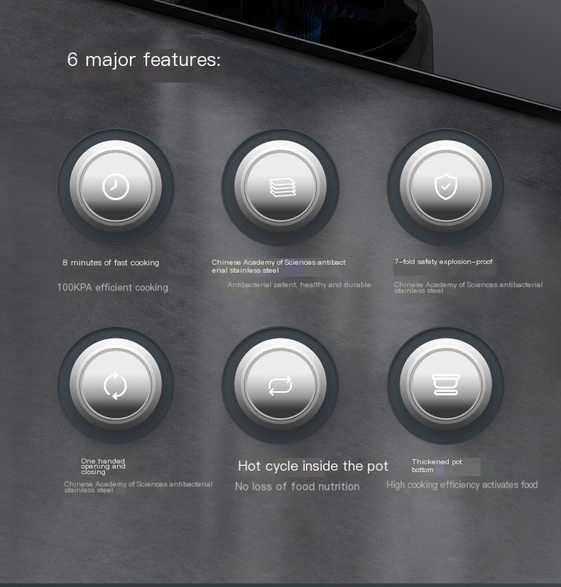 AEU 304 Stainless Steel High-Pressure Cooker Image 1