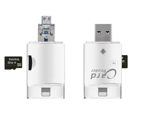 3-in-1 Multifunctional OTG Card Reader