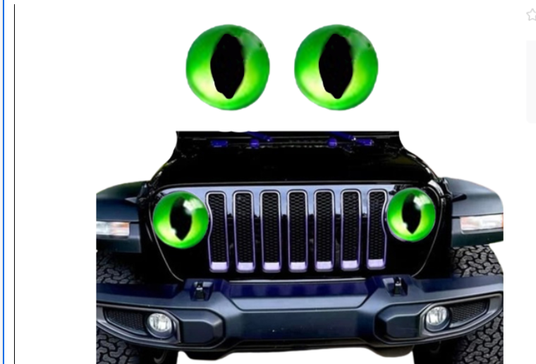 Beast Eyes Headlight Decal 1
