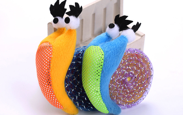 Snail Cat Toy - Orange