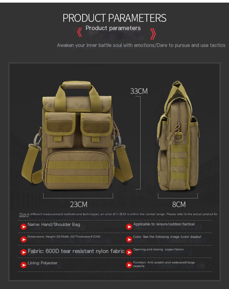 Outdoor Tactics Nylon Waterproof Crossbody Bag
