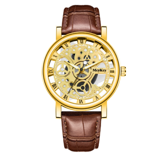 Silvery Waterproof Men's Watch
