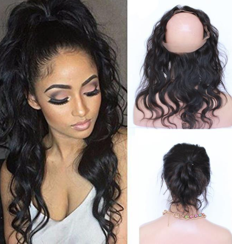 Natural Color Real Hair 360 Lace Wig Styling