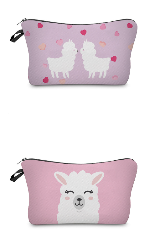 3D Llama Cosmetic Bag 10