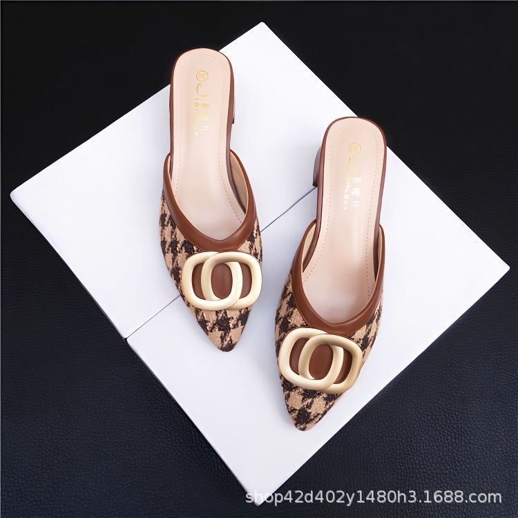 Pointed Toe Heeled Mules Image 3