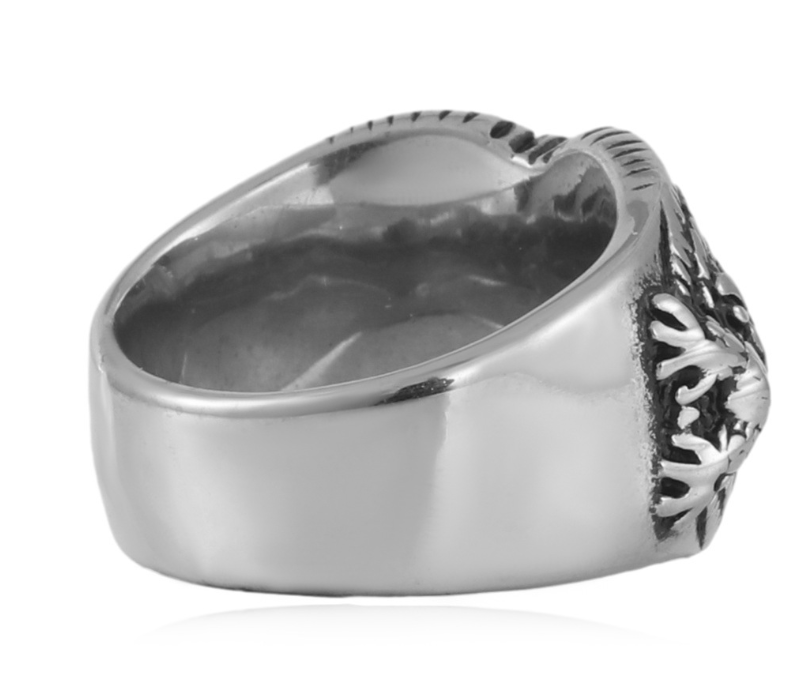 Stainless Steel Ring - Double-Headed Eagle Design