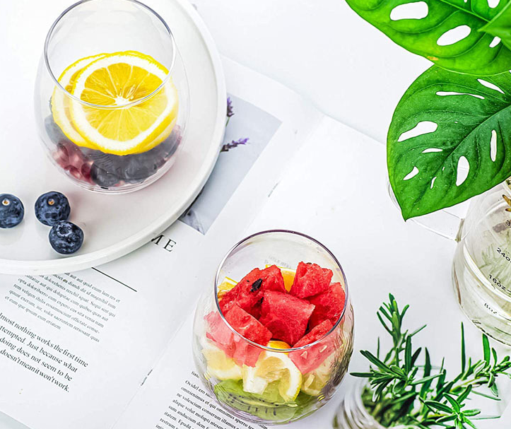 Elegant Design of PET Wine Glasses