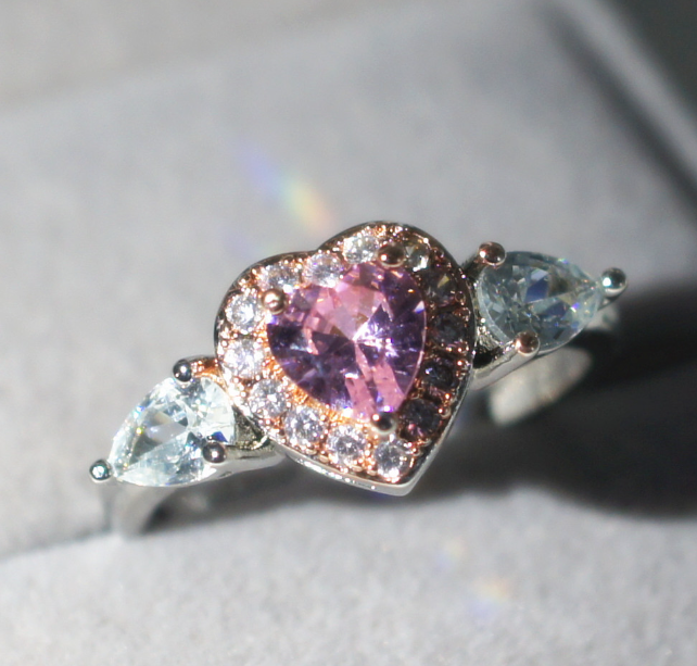 Pink Heart Ring Image 1