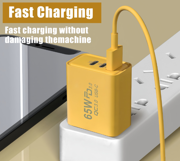 PD 65W GaN USB Charger - Multiple Ports