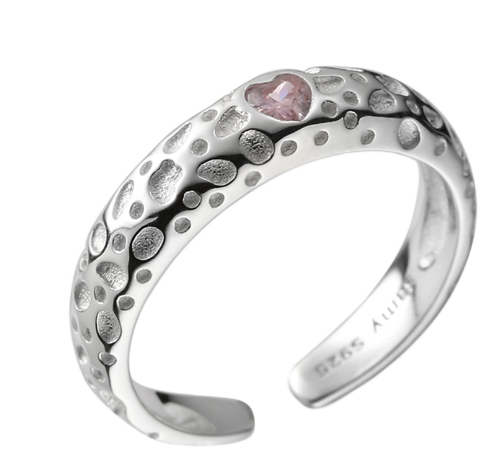 Meteorite Texture Vintage Fashion Ring Design