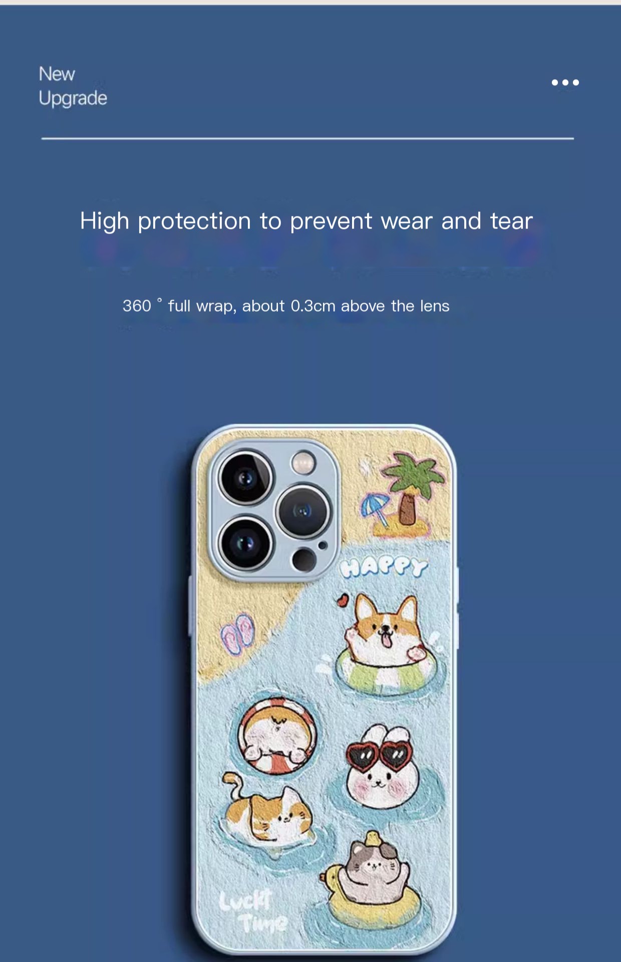 Embroidered Cartoon Duck Phone Case