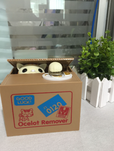 White Cat Piggy Bank