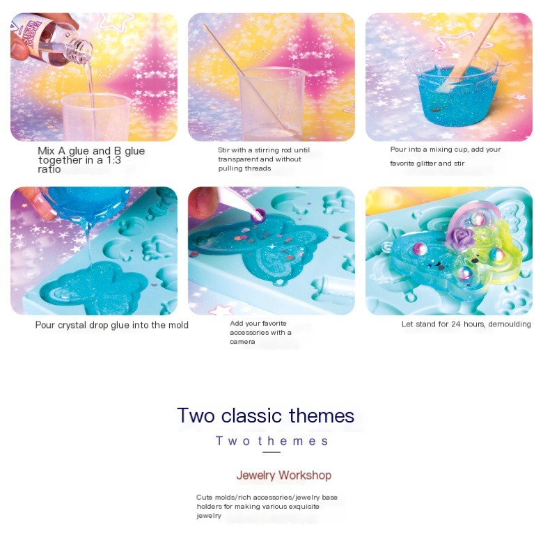 DIY Crystal Drop Glue Toy Set image 5