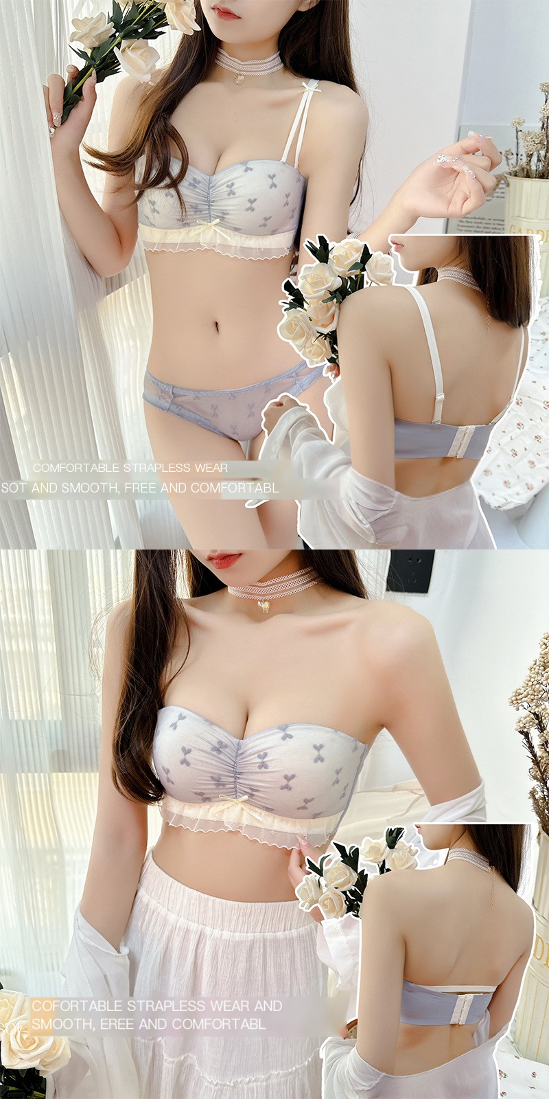 Seamless Lace Strapless Bra Image 1