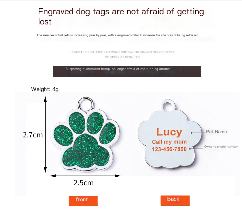 Customized Dog ID Tag