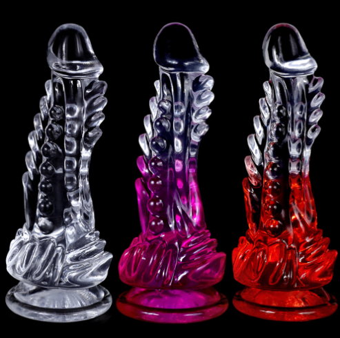 Clear Monster DildosRealistic G-spot huge Dildo with Suction Cup Huge Monster Penis, Big Dildo Adult Sex Toys for Women image