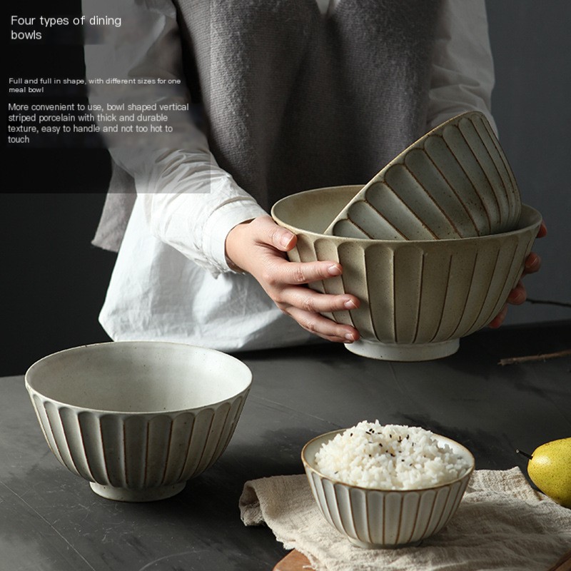 Coarse Ceramic Noodle Bowl