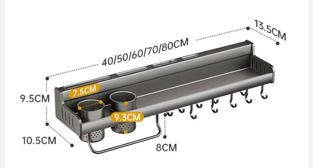 Space Aluminum Storage Rack