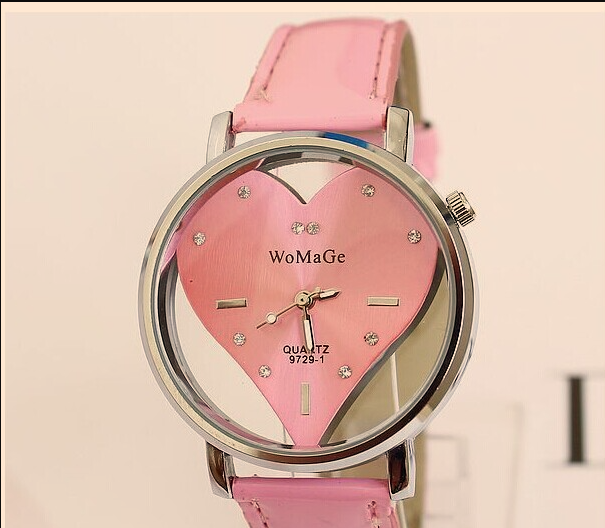 Heart-Shaped Watch Display