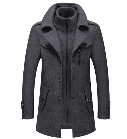 Men's Woolen Overcoat 5