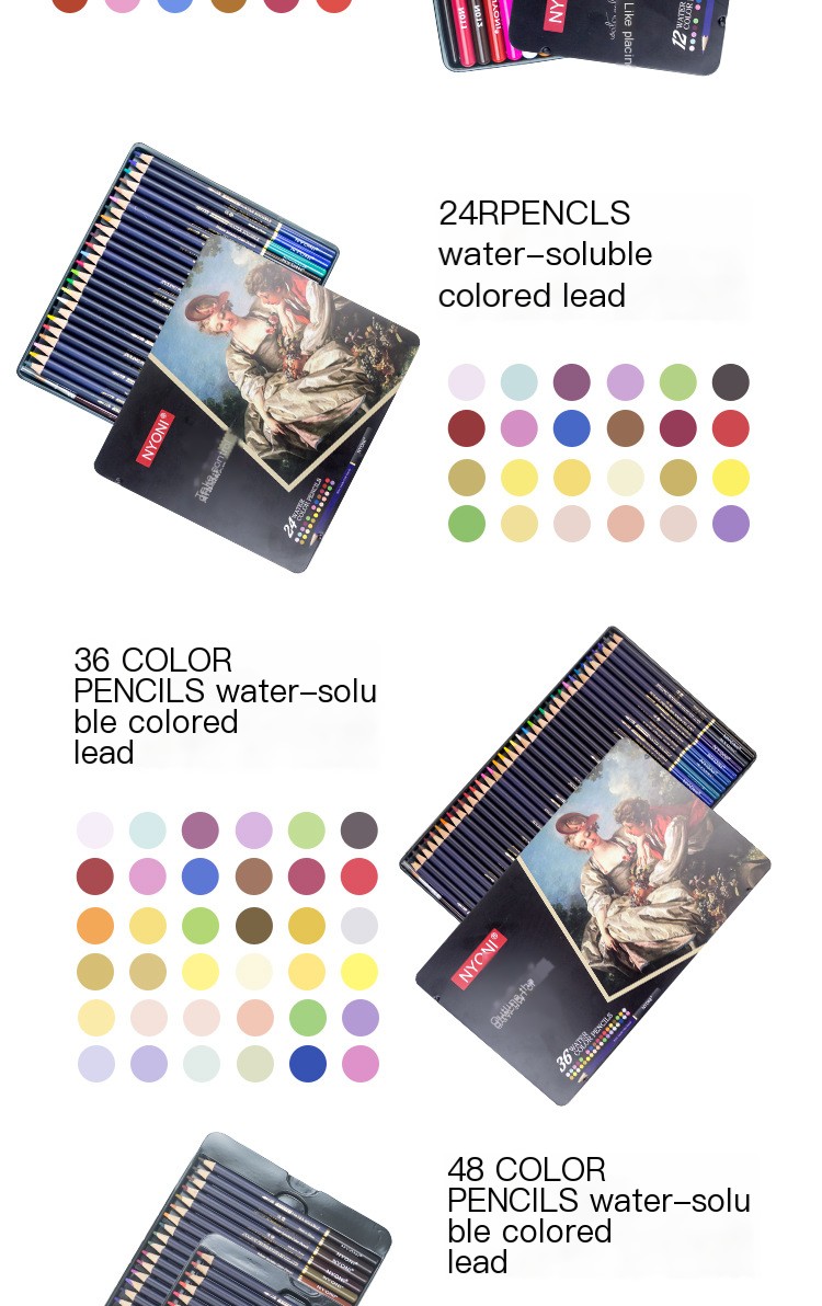 Variety of colored pencils