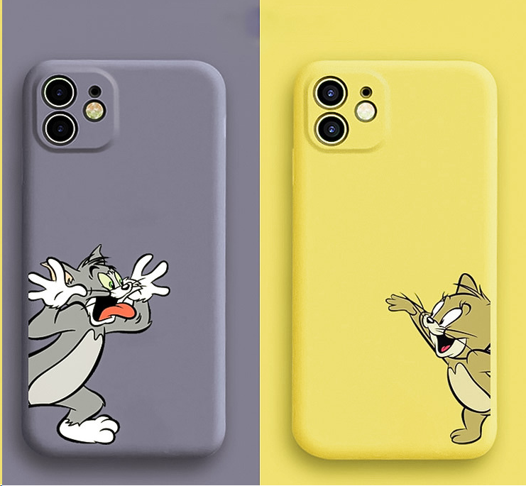 Carcasa protectora blanda esmerilada para Apple - Diseño de gato