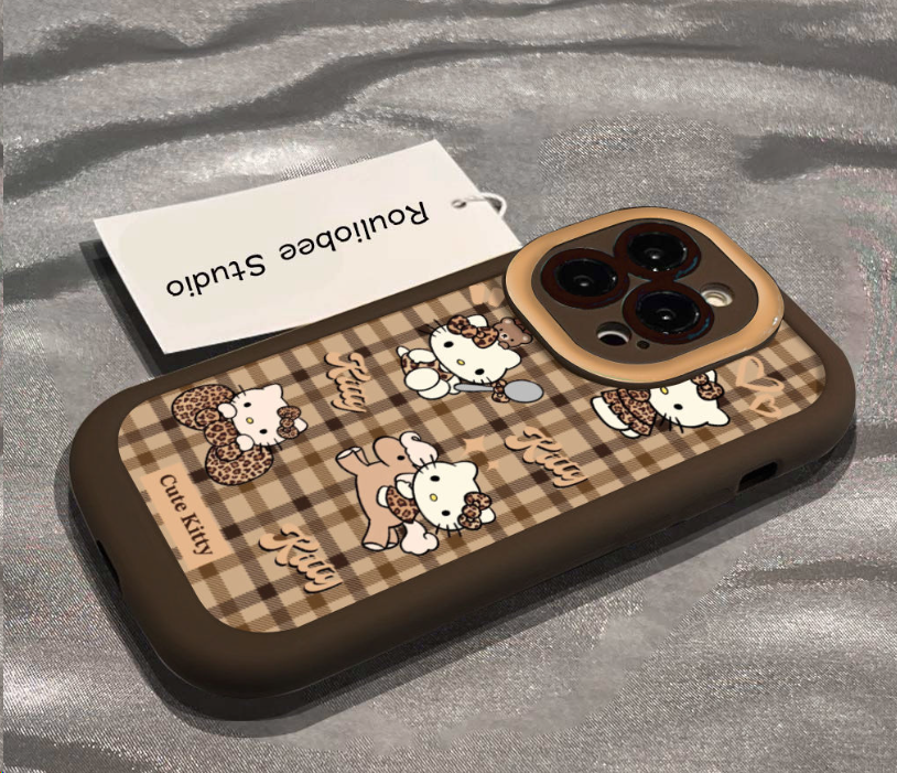 Cute Lattice Bow Silicone Phone Case