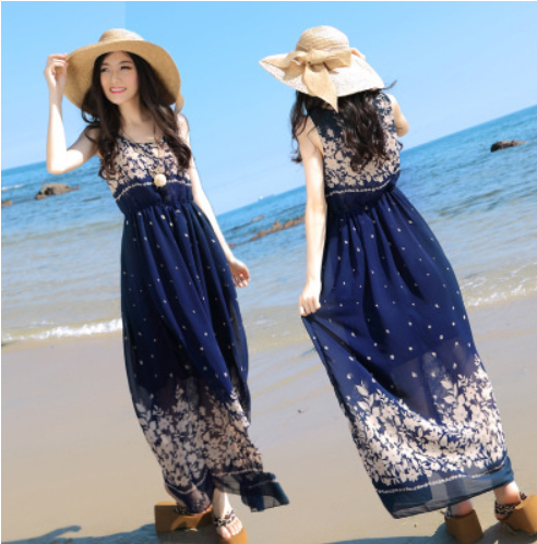 Bohemian Chiffon Maxi Dress