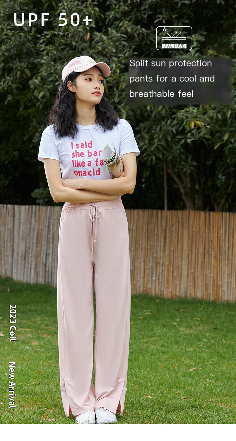 Pink Wide Leg Pants