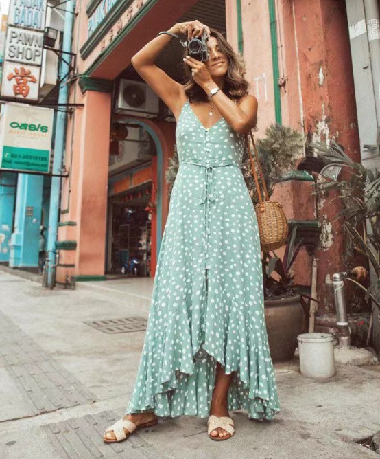 Bohemian Vacation Beach Dress Image 3