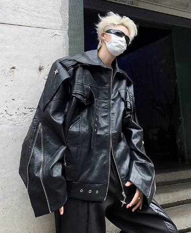 White Faux Leather Jacket