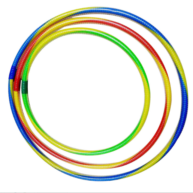 Two-color tube hula hoop